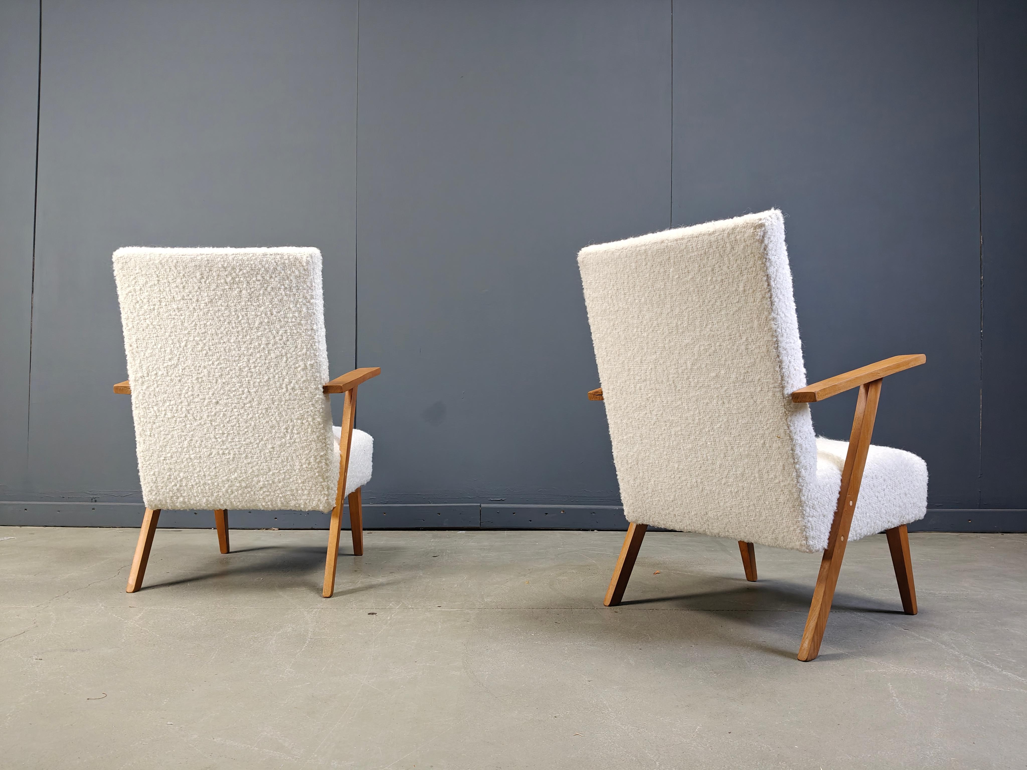 Milieu du XXe siècle Paire de fauteuils hollandais du milieu du siècle, 1960 en vente