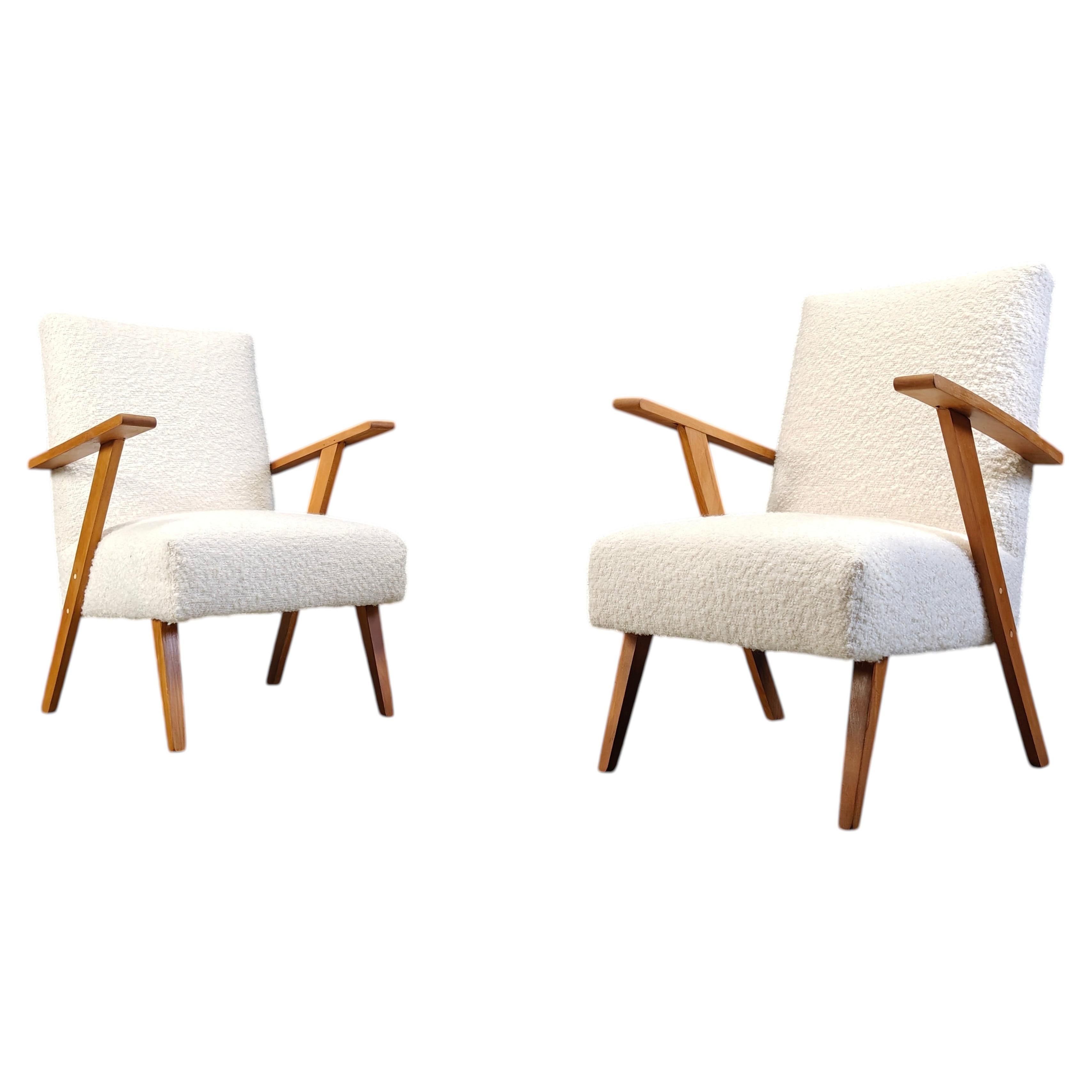 Pair of mid century dutch armchairs, 1960s For Sale