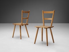 Pair of Mid-Century Dutch Dining Chairs