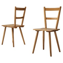 Retro Pair of Mid-Century Dutch Dining Chairs