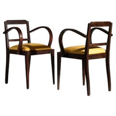 Pair of Mid-Century Ebonised Chairs
