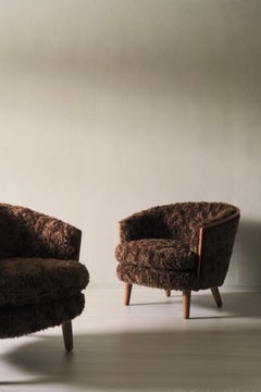 Pair of Mid-Century Egg Chairs, Royal by P.I. Langlo, Norway, 1950s