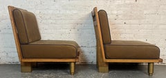 Pair of Mid-Century "Elmyre" Chairs by Guillerme & Chambron for Votre Maison