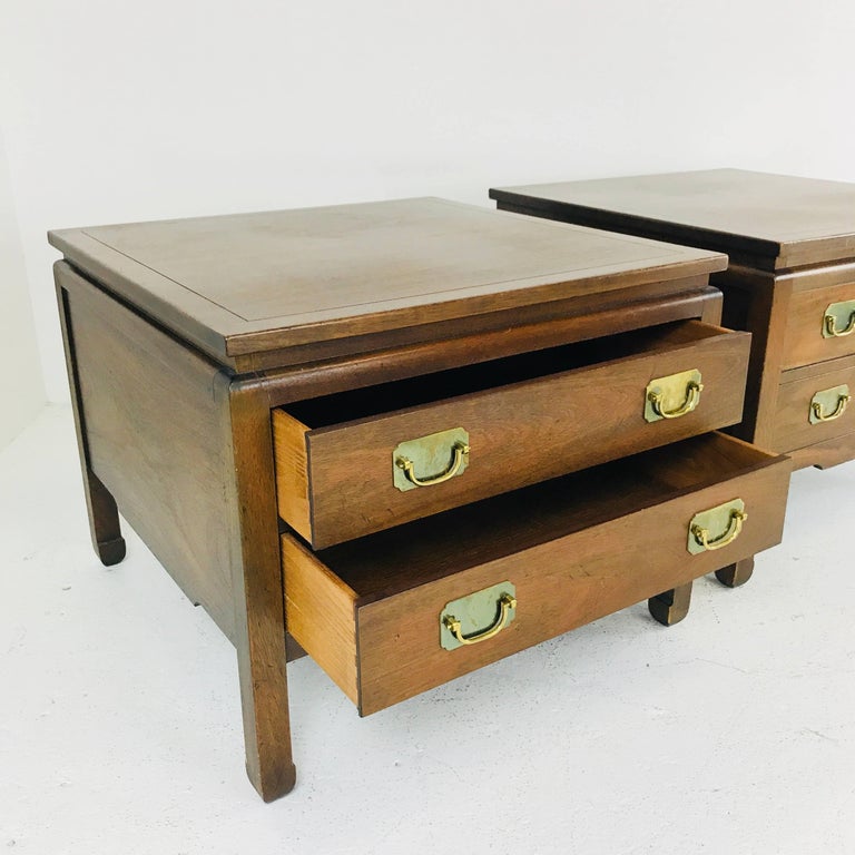 Pair of Midcentury End Tables by Kittinger at 1stdibs