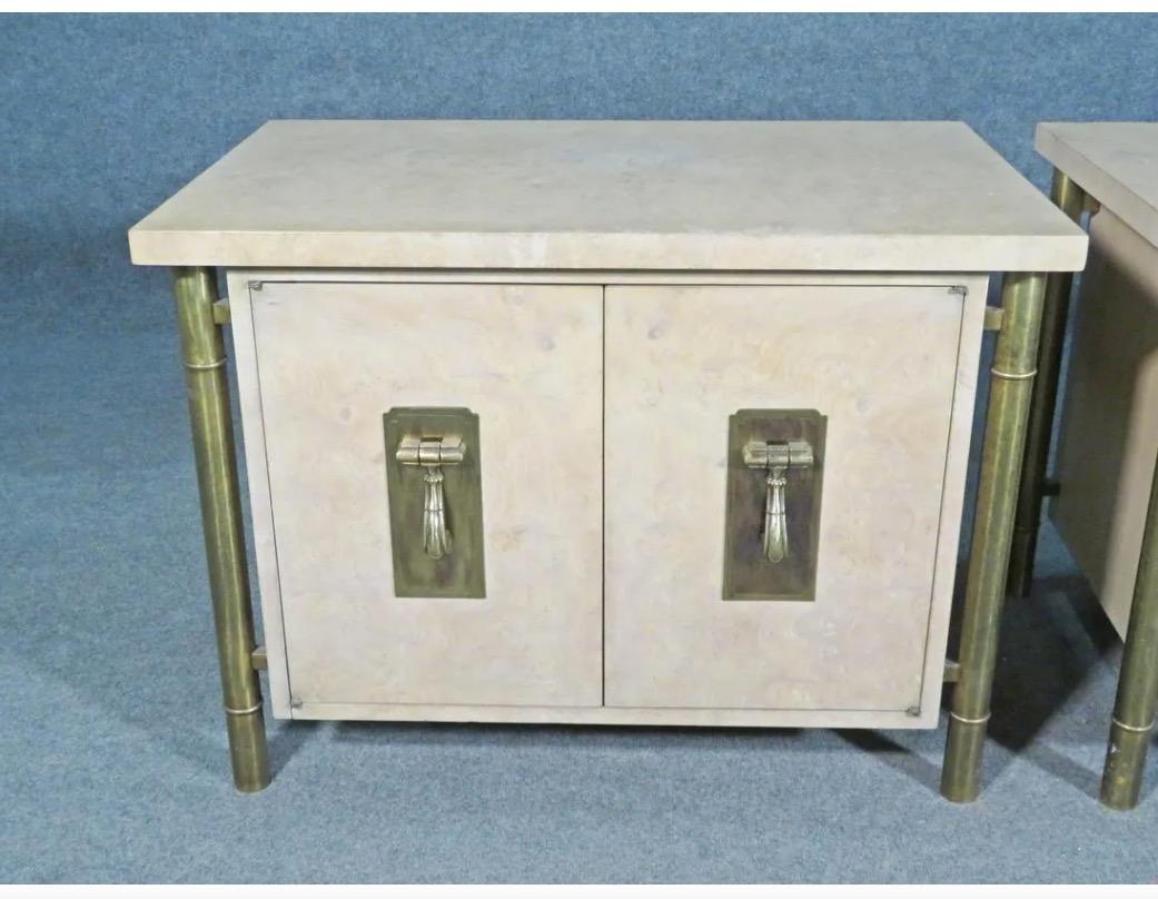 20th Century Pair of Mid-Century End Tables by Mastercraft