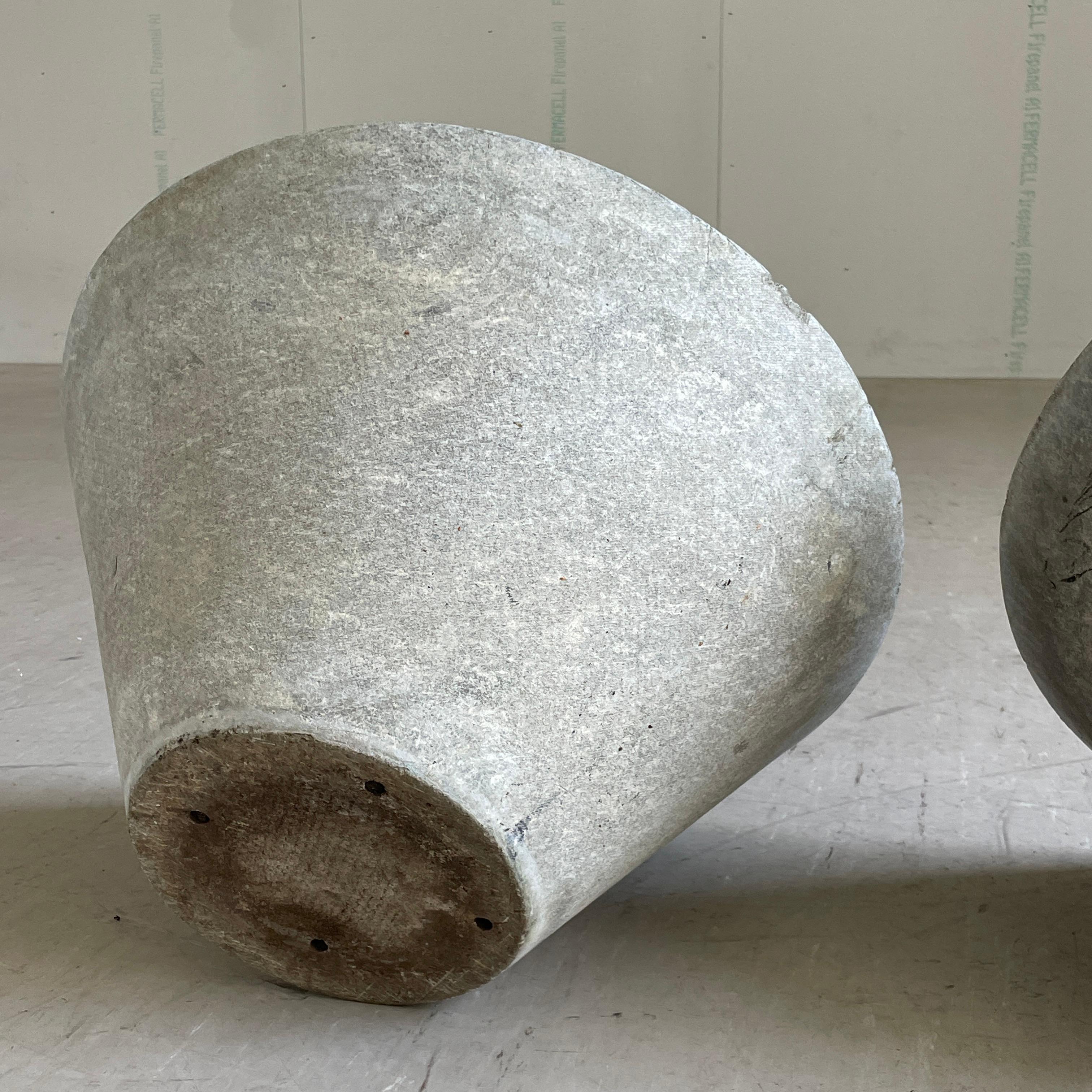 Pair of Mid Century Eternit Conical Planters by Willy Guhl For Sale 3