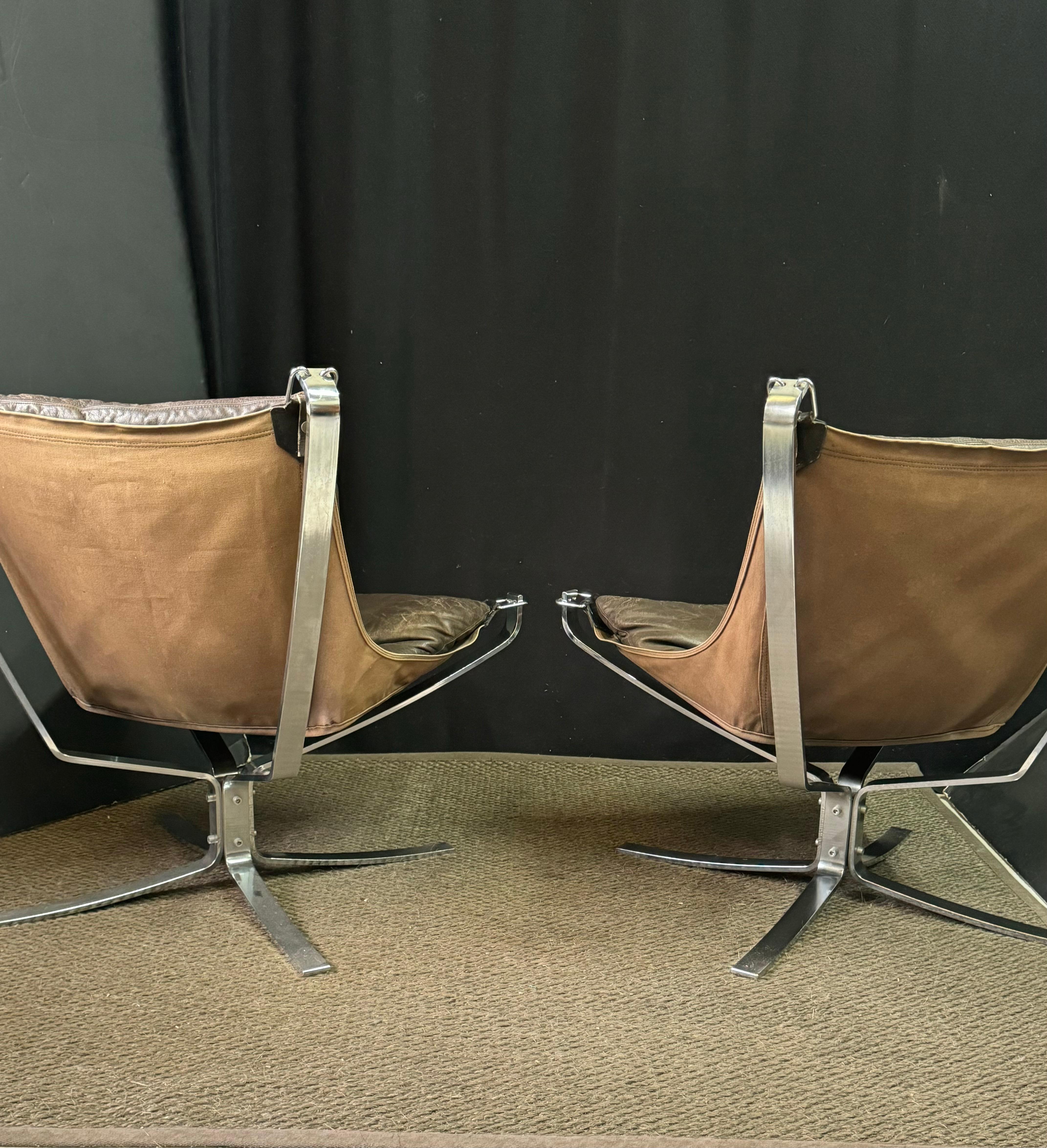 Pair of Mid-Century Falcon Lounge Chairs by Sigurd Ressell for Vatne Mobler  9