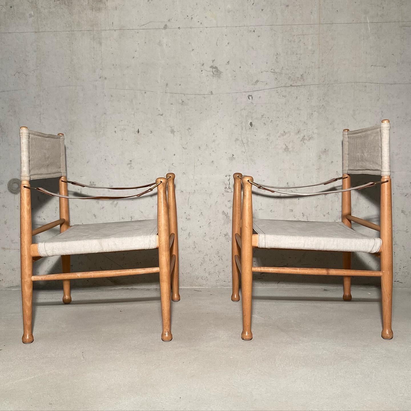 Late 20th Century Pair of Midcentury Farstrup Safari Chairs 1970s Denmark