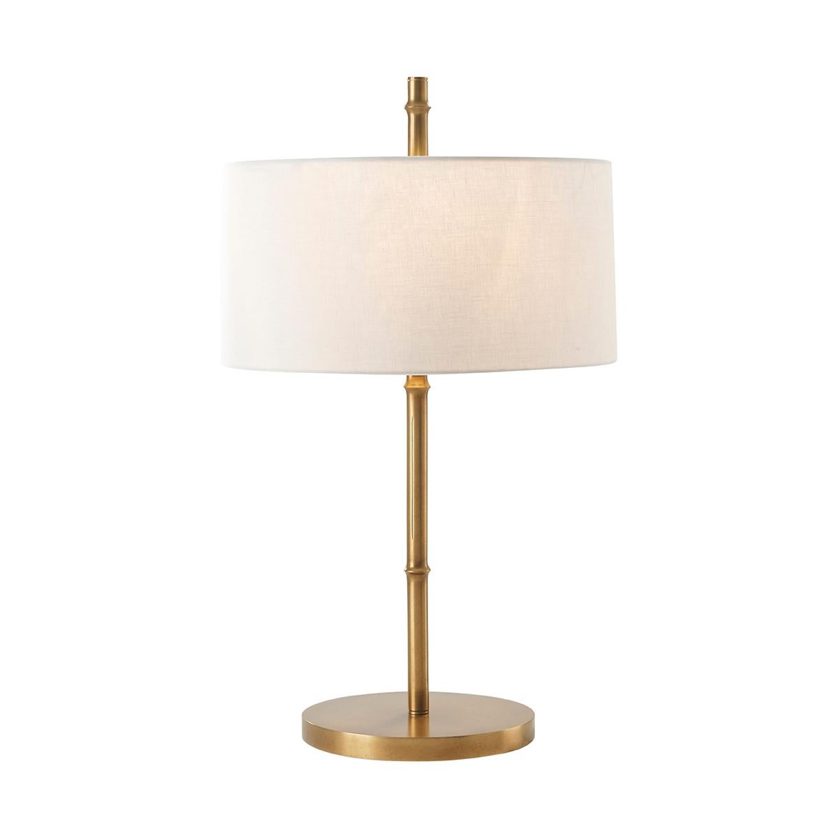 Mid-Century Modern Pair of Mid Century Faux Bois Table Lamps For Sale