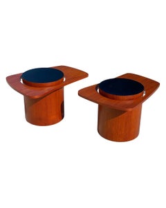 Pair of Mid Century Floating Side Tables by RS Associates in Teak for Expo 67