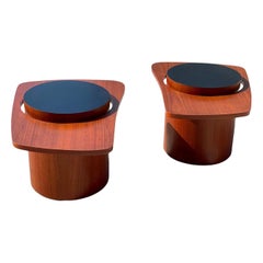 Vintage Pair of Mid Century Floating Side Tables by RS Associates in Teak for Expo 67