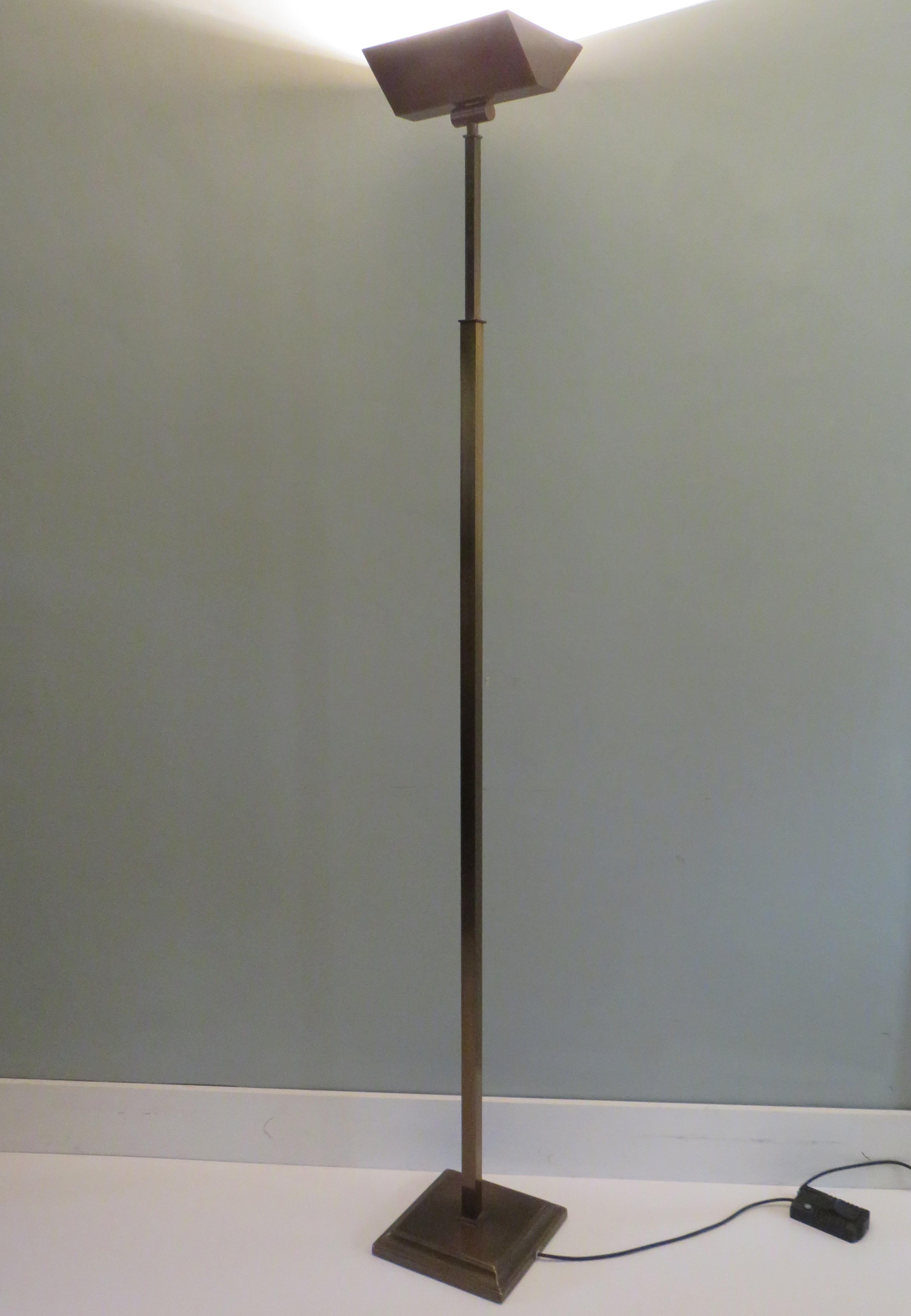 Pair of Mid-Century Floor Lamp in Brass, Belgium, 1970-1980 In Good Condition In Herentals, BE