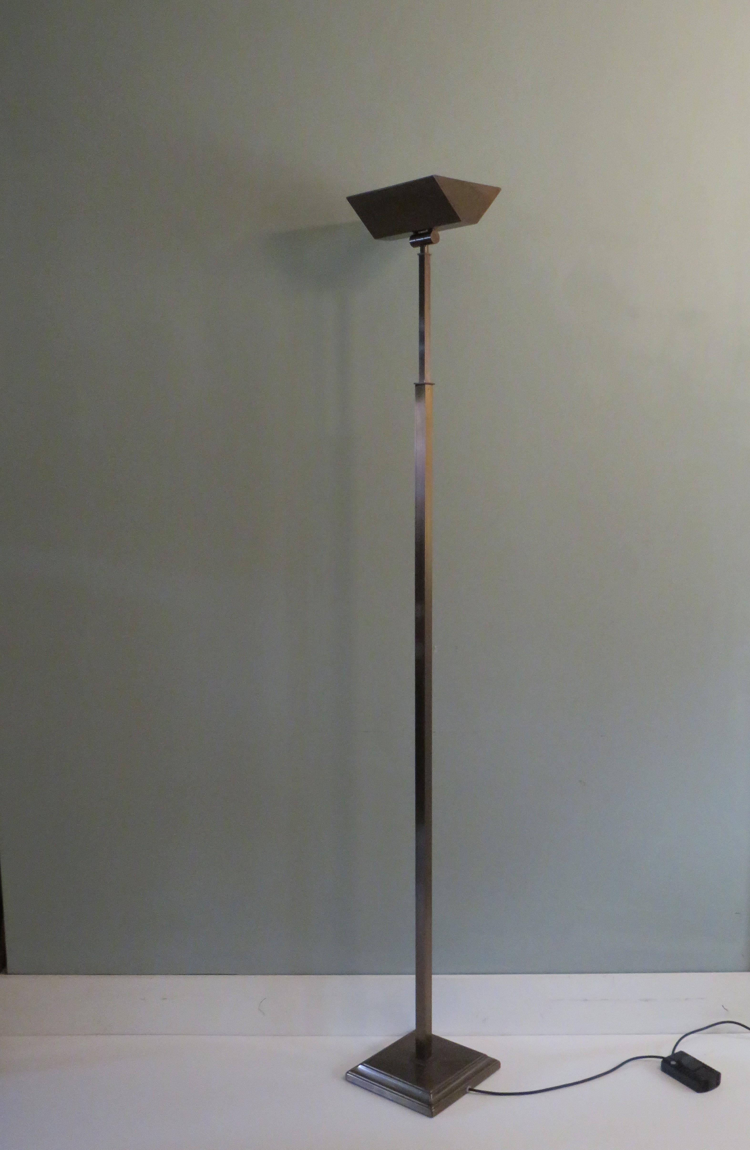 Pair of Mid-Century Floor Lamp in Brass, Belgium, 1970-1980 1