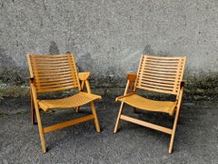 Paire de fauteuils de salon pliants du milieu du siècle Rex Designés par Niko Kralj, années 60