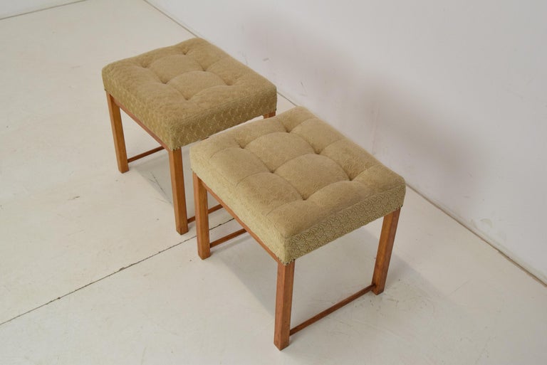 Pair of Midcentury Footstools, 1960s For Sale at 1stDibs
