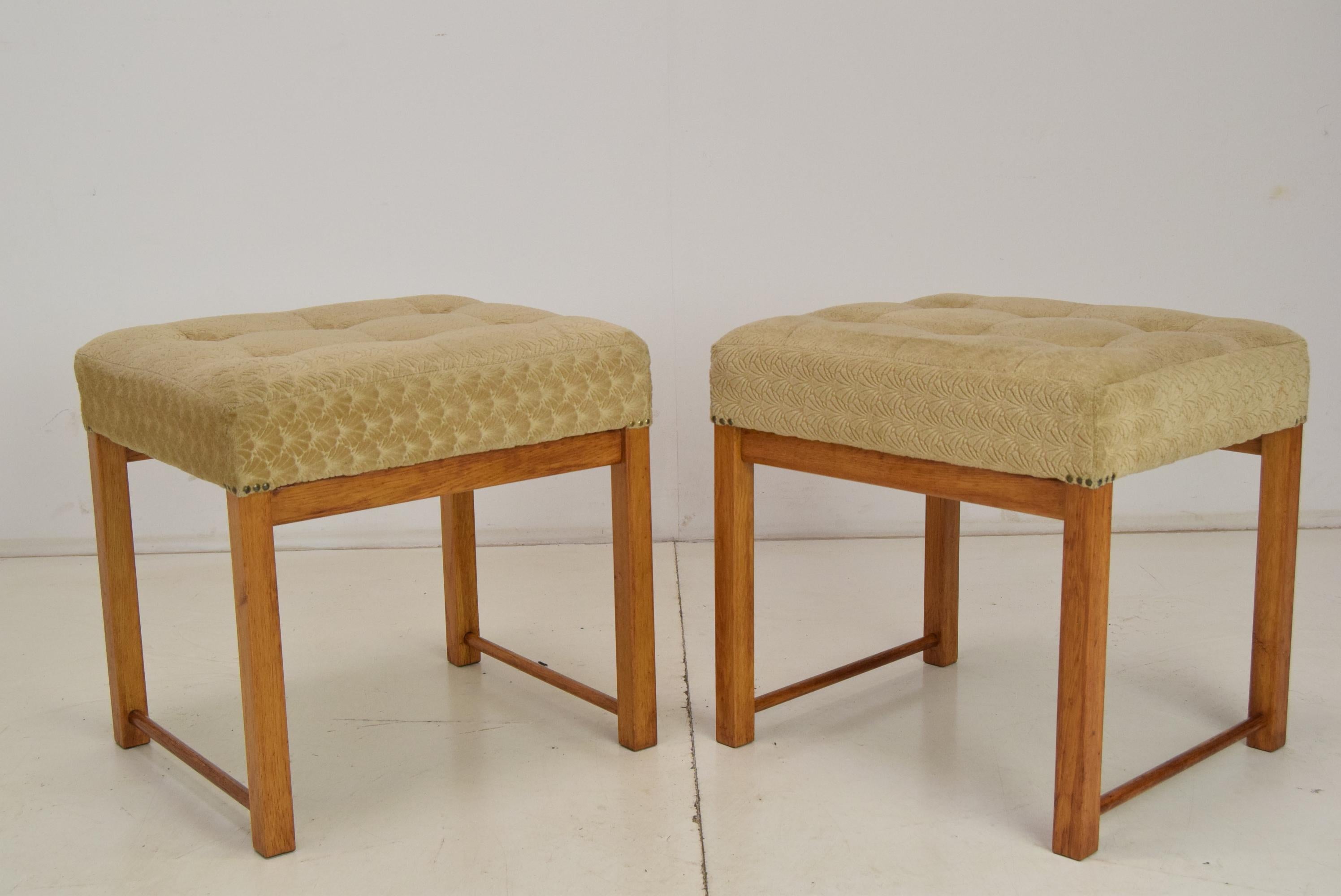 Mid-Century Modern Pair of Midcentury Footstools, 1960s For Sale