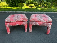 Pair of Mid Century Footstools or Ottoman