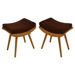 Pair of Mid-Century Footstools or Stools, in 1985