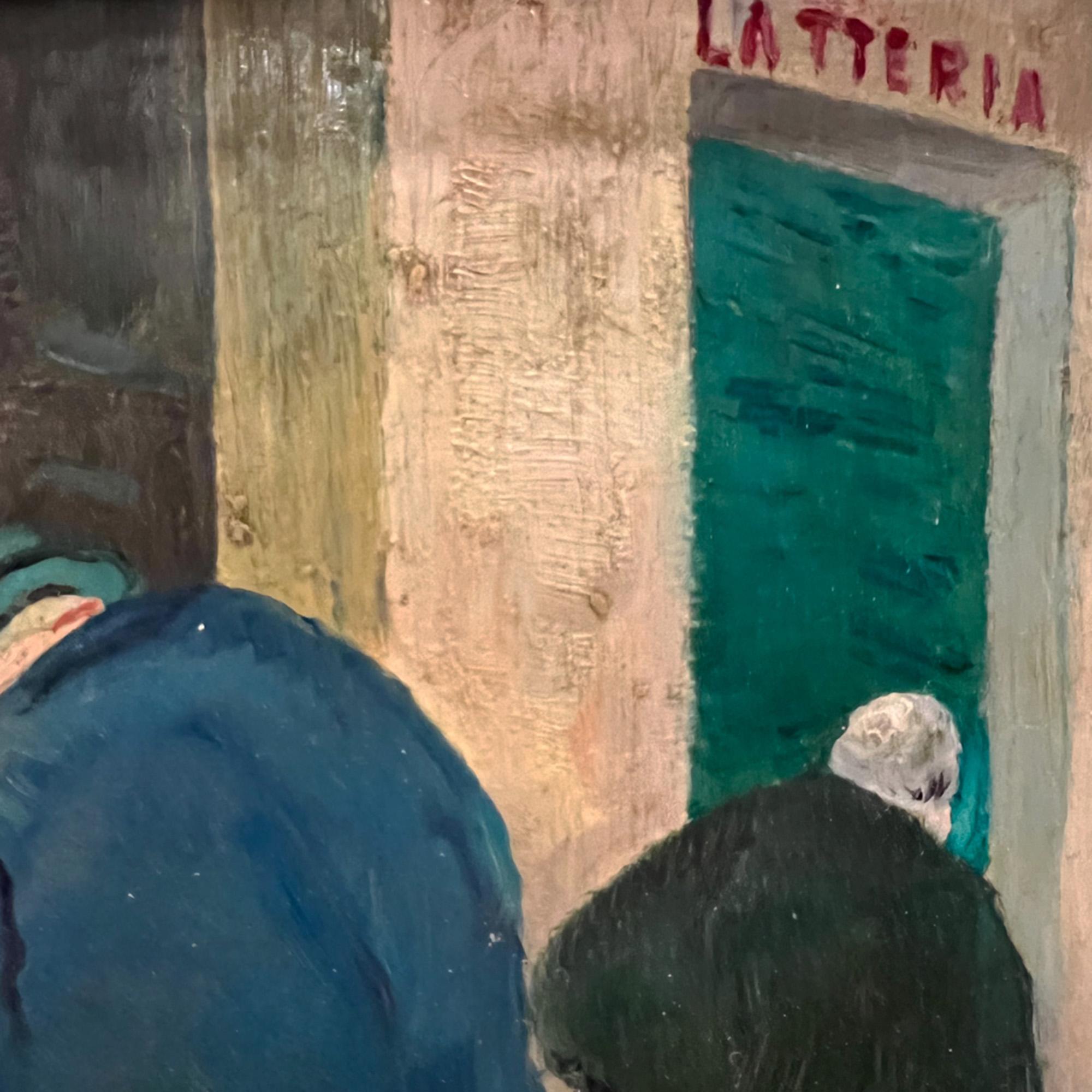 Italian Pair of Mid Century Franco Amidei Small Paintings