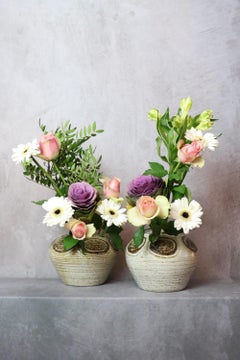 Paar französische Keramikvasen aus der Mitte des Jahrhunderts von Marcel Giraud, Vallauris, 1960er Jahre