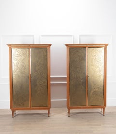 Pair of Mid-Century French Cherrywood Cabinets