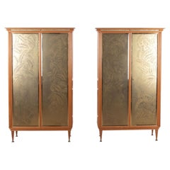Pair of Mid-Century French Cherrywood Cabinets