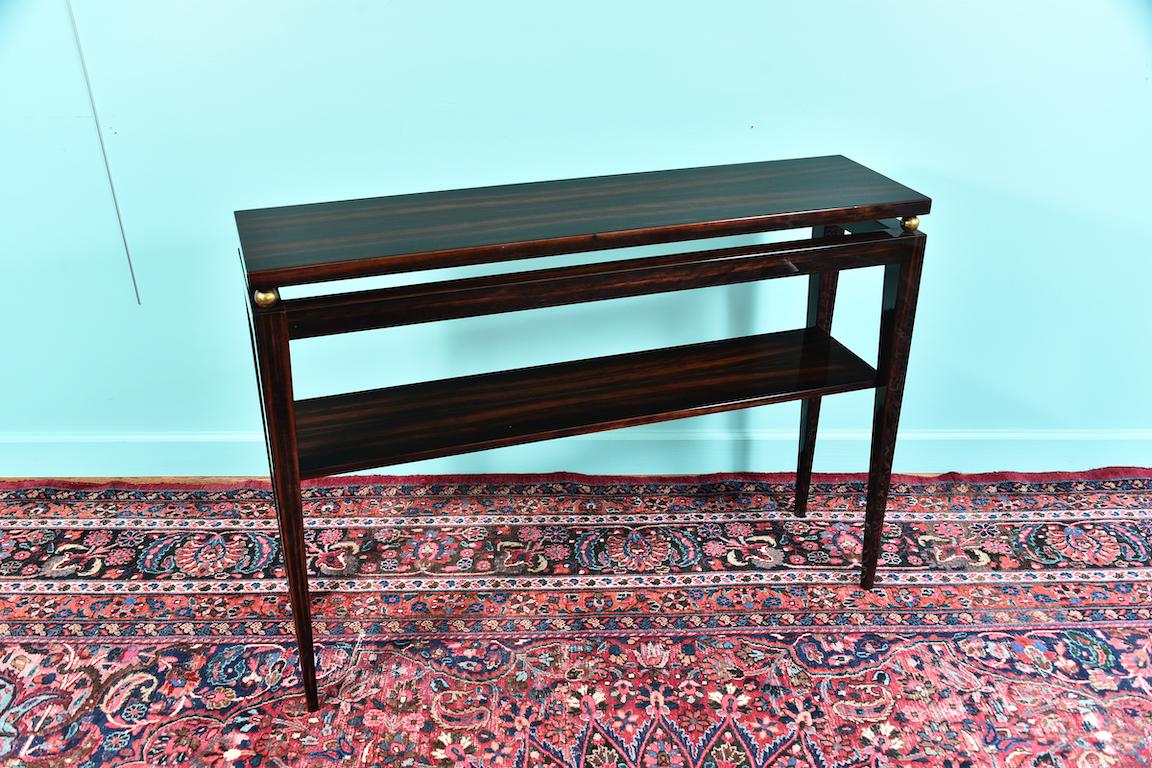 Midcentury French Console in Macassar 5