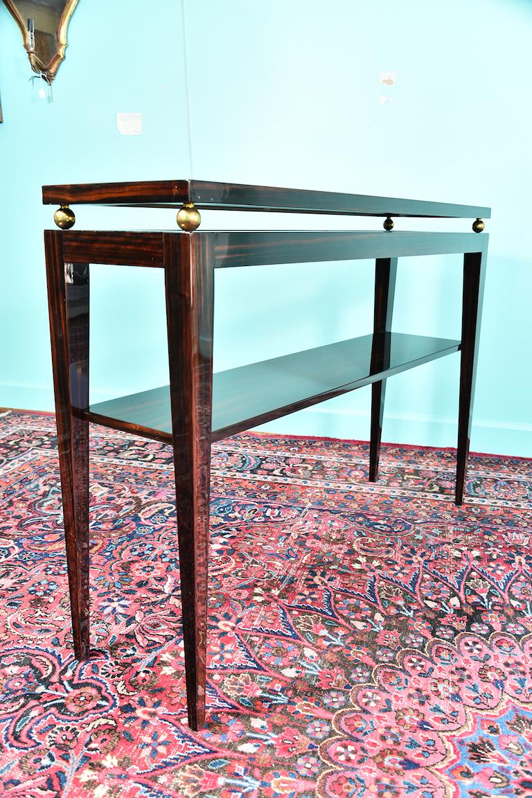 Midcentury French Console in Macassar 3