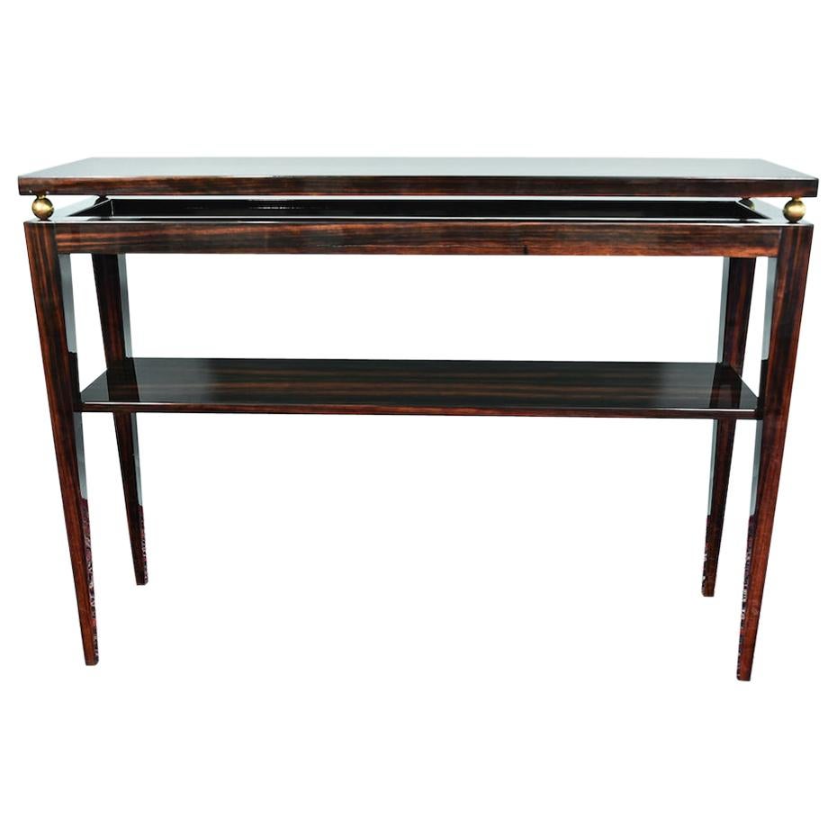 Midcentury French Console in Macassar