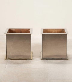 Pareja de jardineras francesas de mediados de siglo Maison Jansen