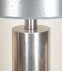 Pair of Mid-Century French Nickel Plated Table Lamps