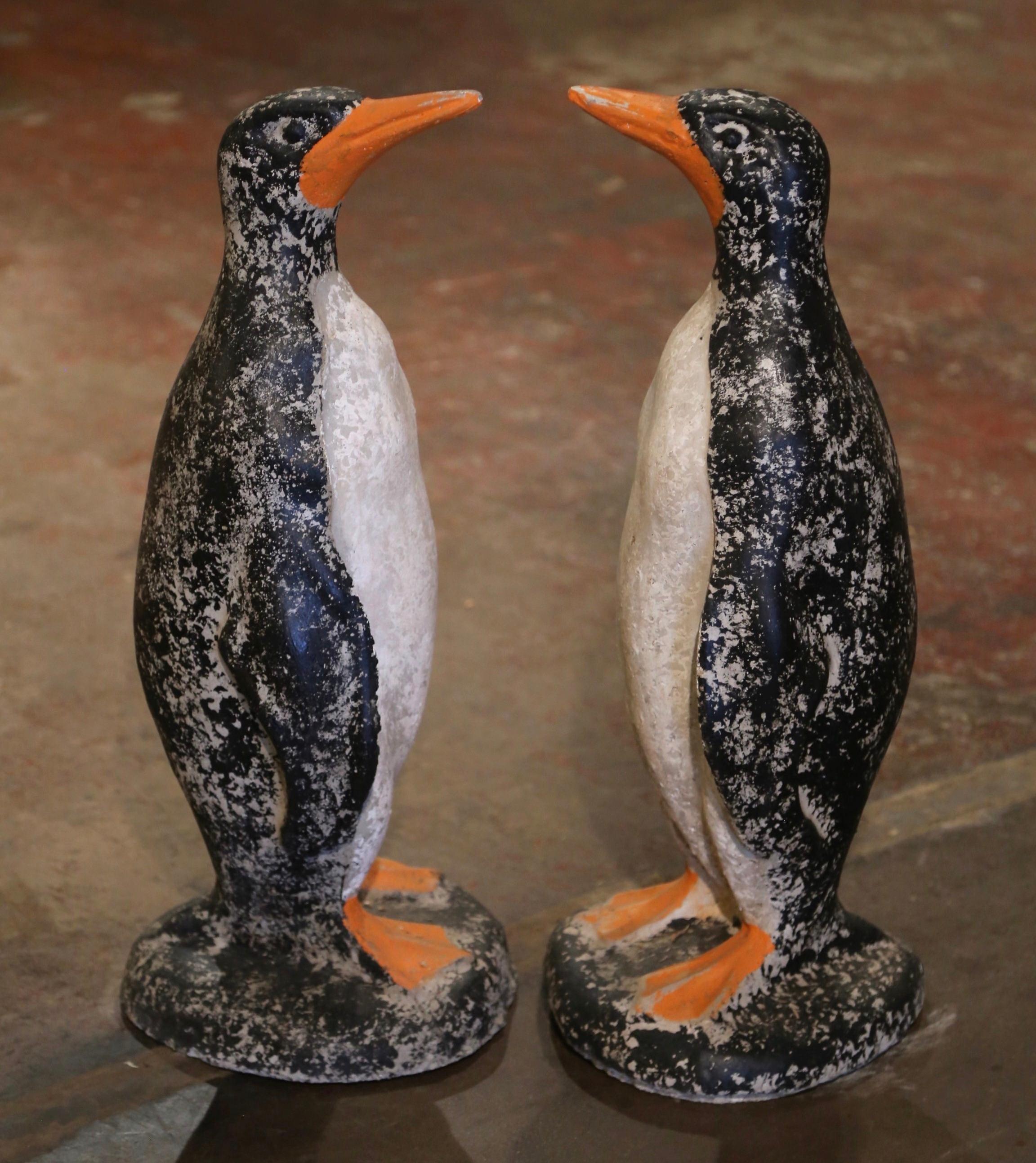 Decorate an outside front door or a backyard with this elegant pair of 