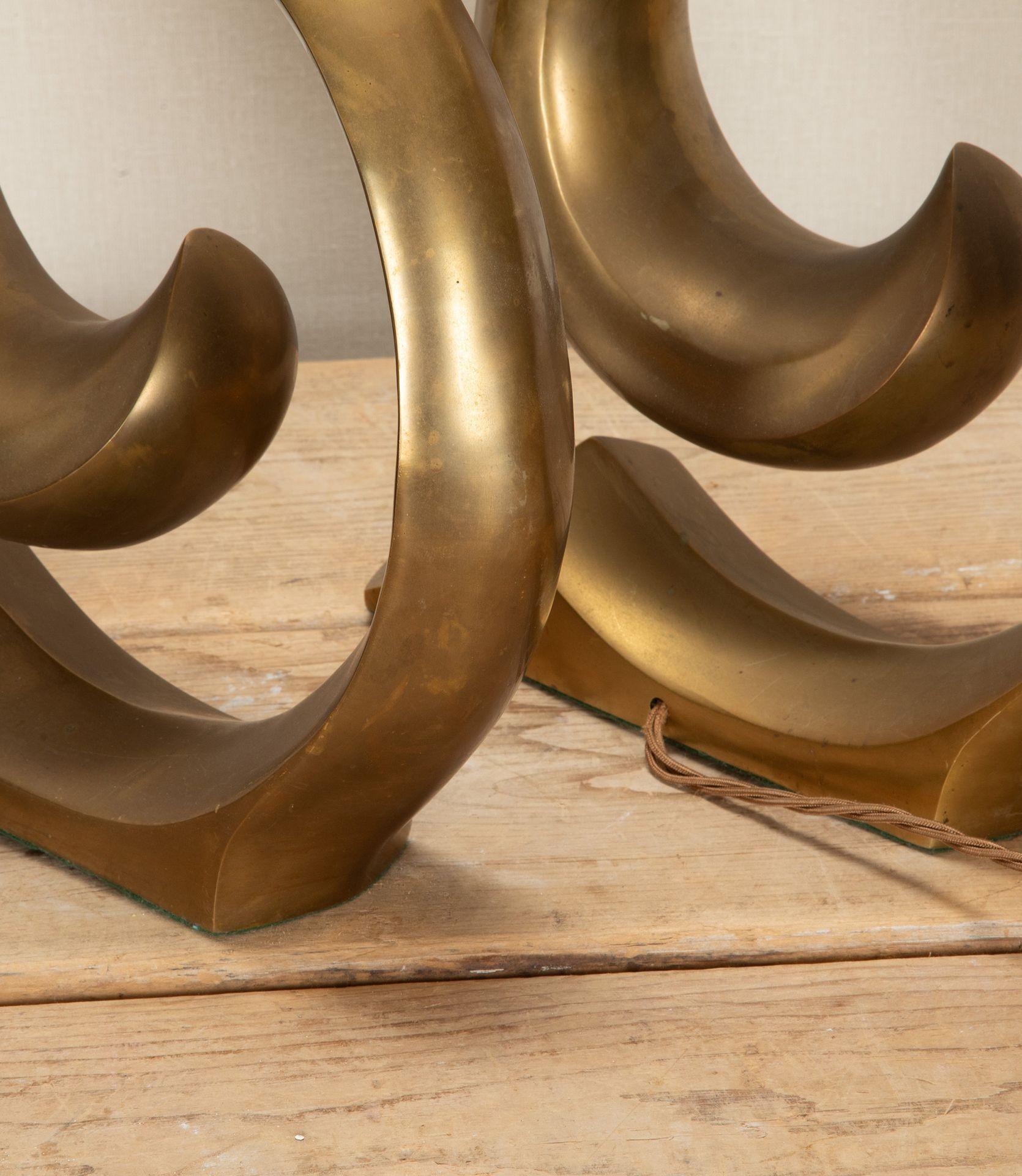 Paire de lampes de table à logo Pierre Cardin du milieu du siècle dernier Bon état - En vente à Gloucestershire, GB