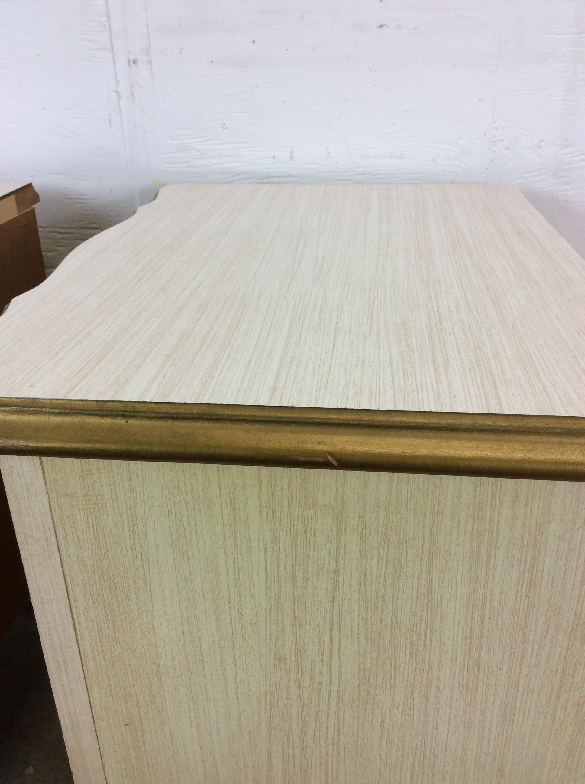 Pair of Mid Century French Provincial Nightstands with 2 Drawers For Sale 10