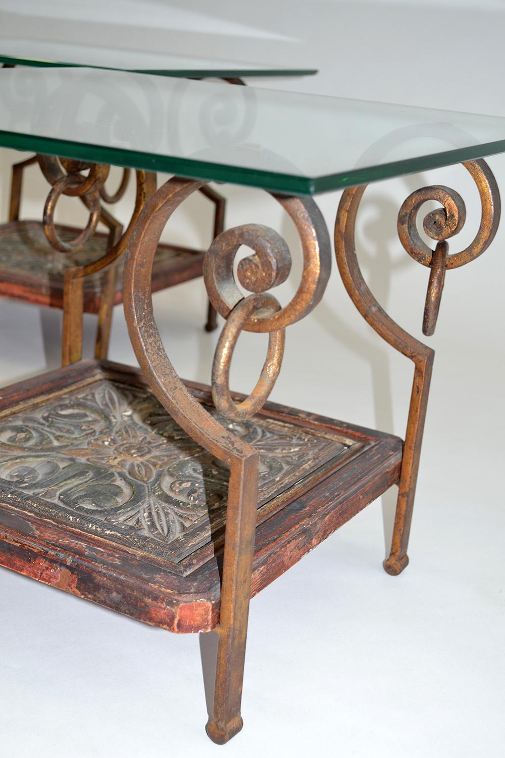 Pair of Mid Century French Side or End Tables  French 1960s In Good Condition For Sale In Ft Lauderdale, FL