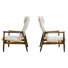 Pair Of Mid Century GFM64 High Back Armchairs By Edmund Homa, Europe, 1960's