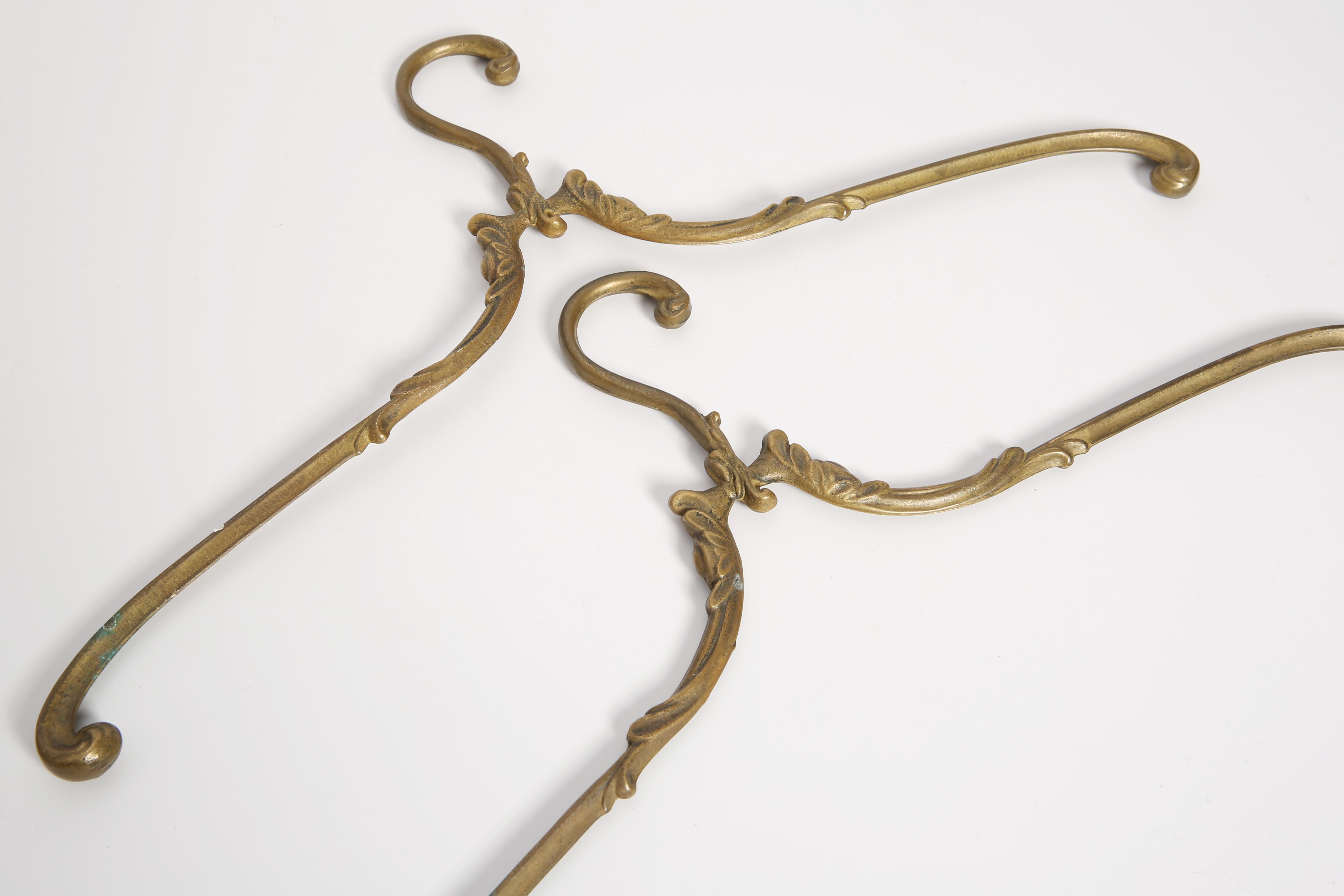 Metal Pair of Mid Century Gold Hangers, Germany, Europe, 1960s For Sale