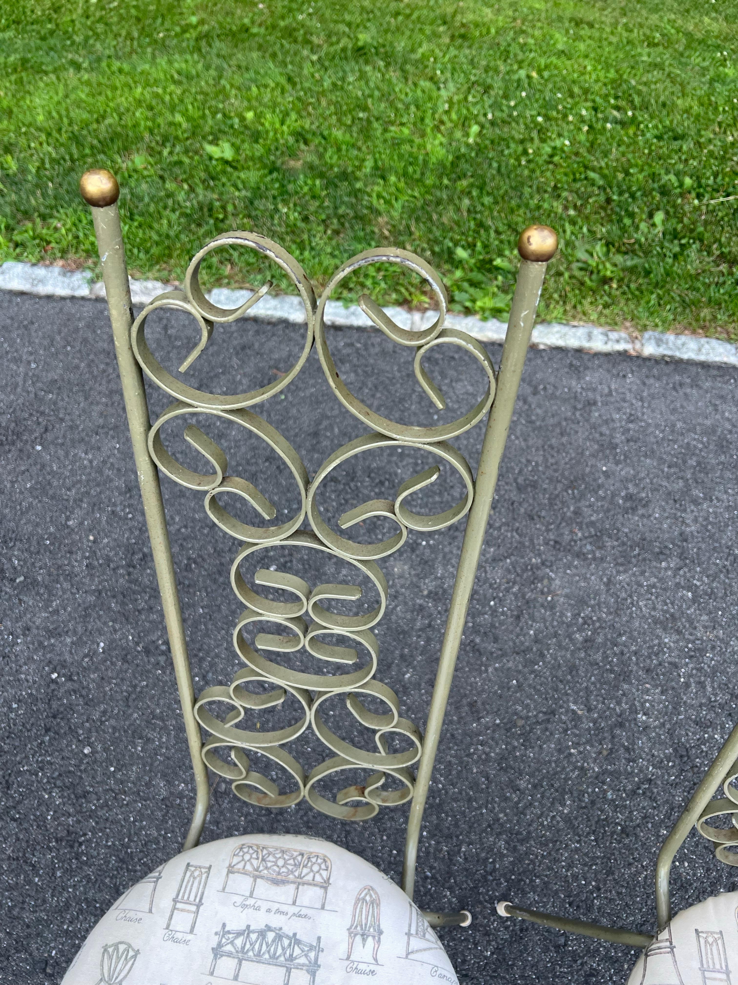 Paire de chaises de bistro Grenada du milieu du siècle par Arthur Umanoff en vente 4