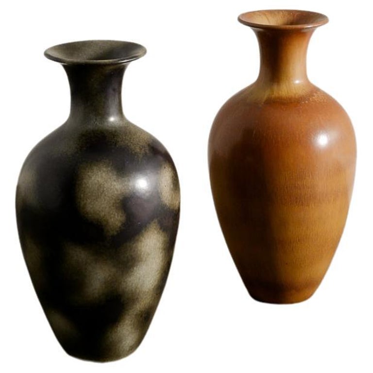 Pair of Mid Century Gunnar Nylund Floor Vases Produced by Rörstrand