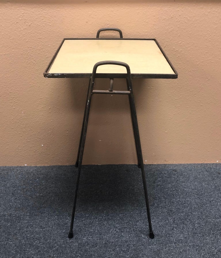 Pair of Midcentury Hairpin Stacking TV Tray Tables at 1stDibs