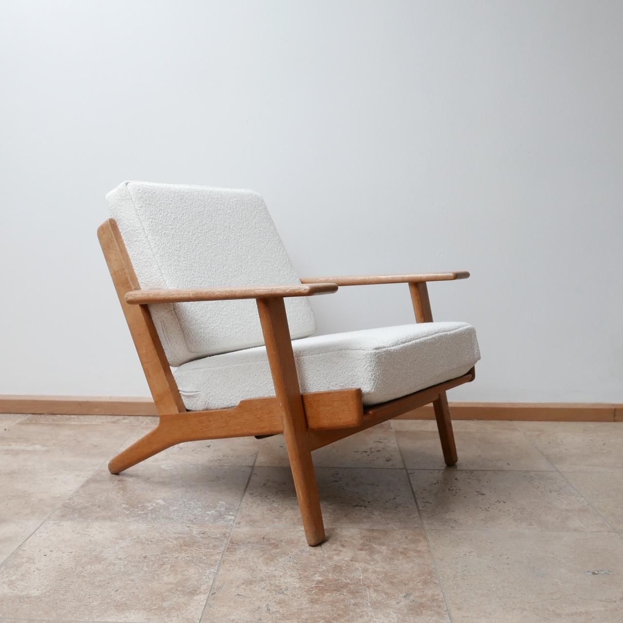 Oak Pair of Midcentury Hans Wegener GE-290 Armchairs