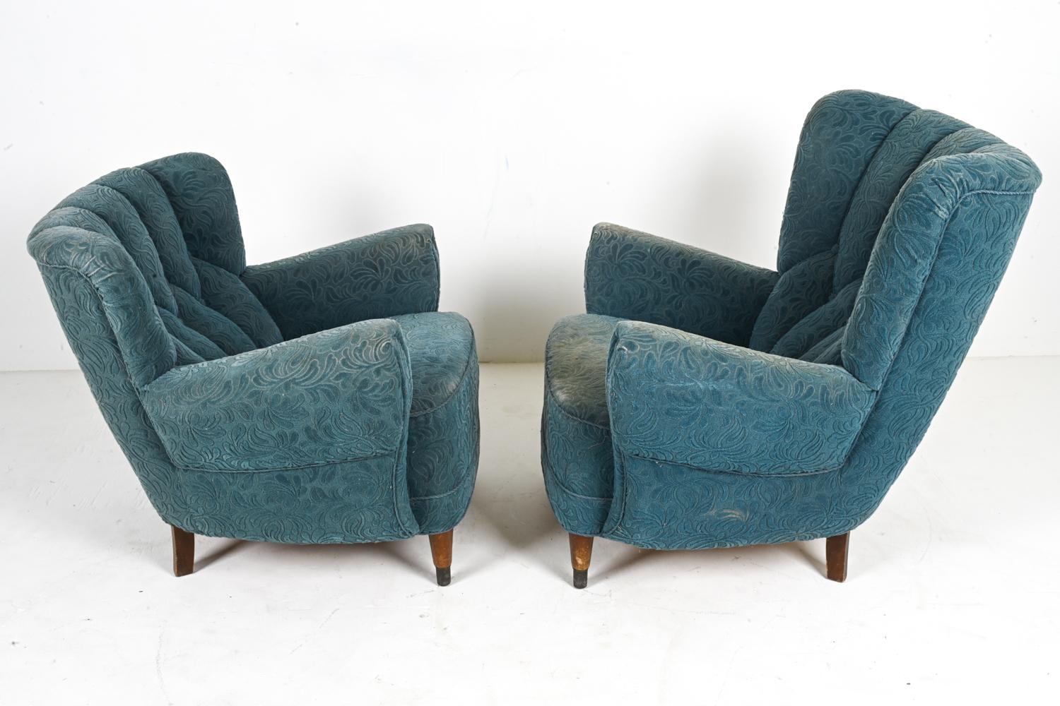 Paire de fauteuils « His & Hers » du milieu du siècle dernier dans le style de Flemming Lassen en vente 6