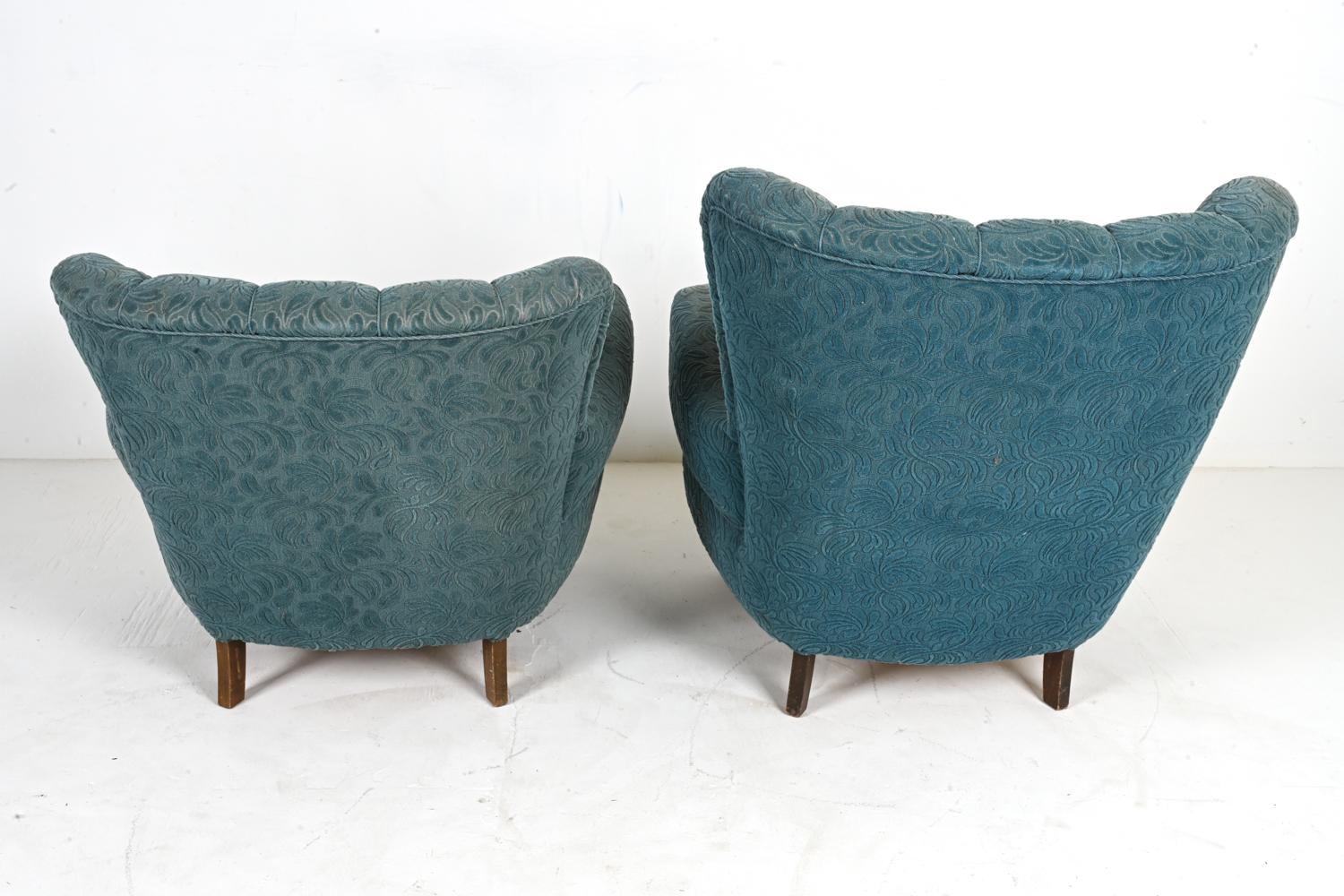 Paire de fauteuils « His & Hers » du milieu du siècle dernier dans le style de Flemming Lassen en vente 8