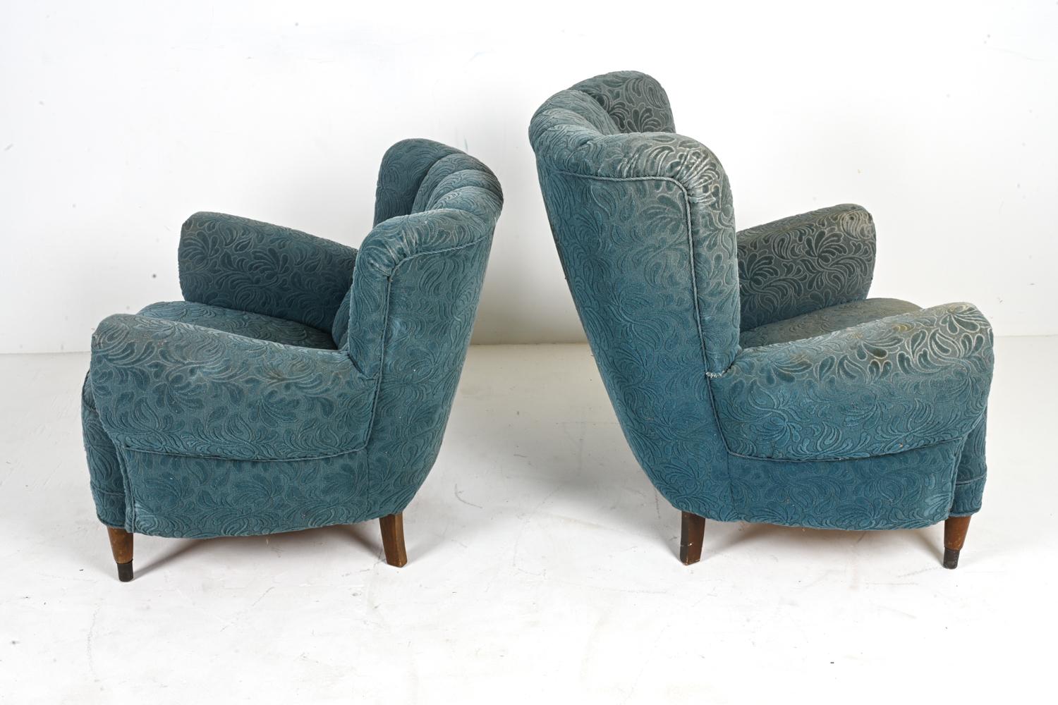 Paire de fauteuils « His & Hers » du milieu du siècle dernier dans le style de Flemming Lassen en vente 10
