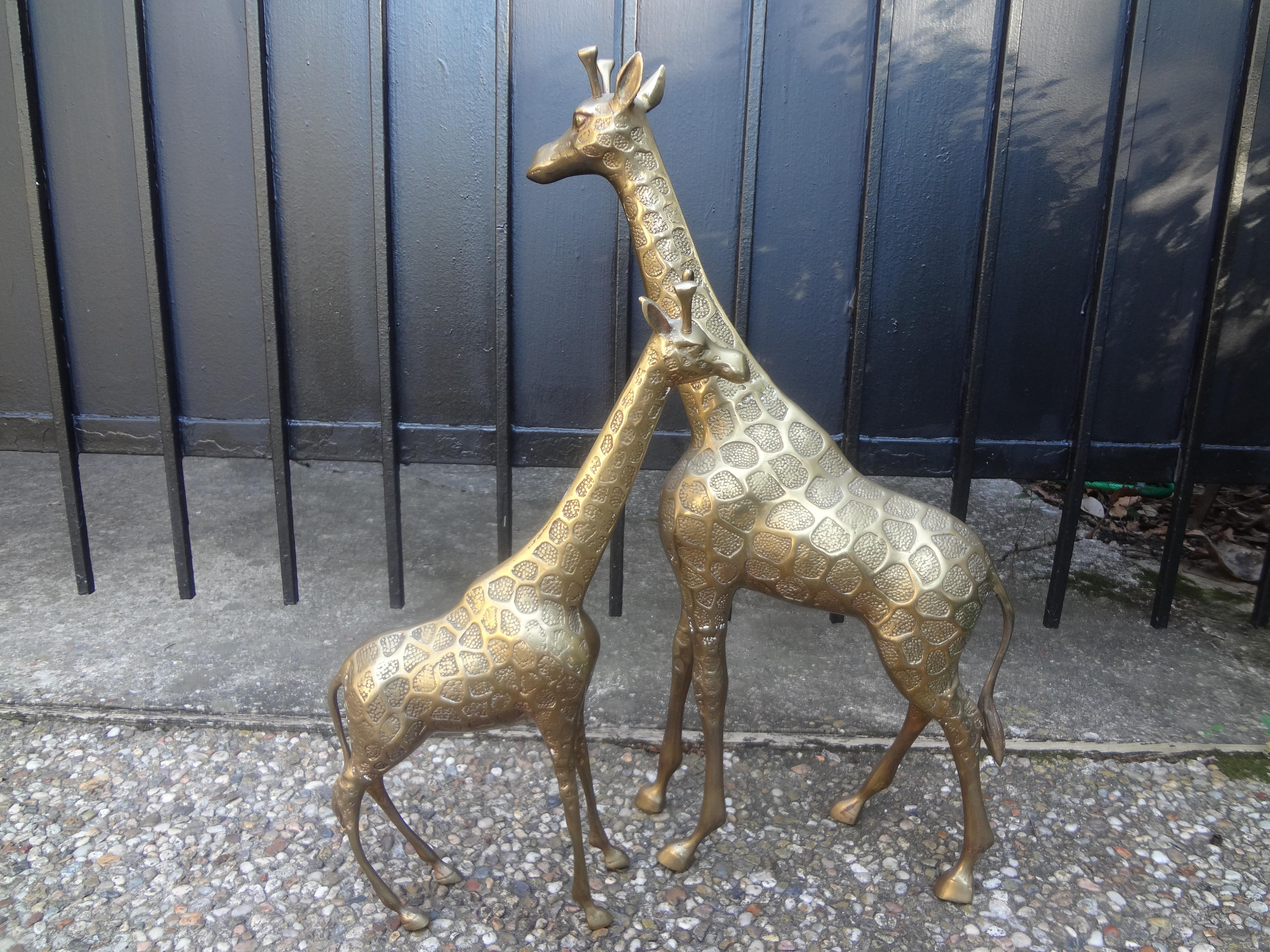 brass giraffes