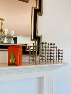 Pair of Mid Century Hollywood Regency Brass Pineapple Bookends