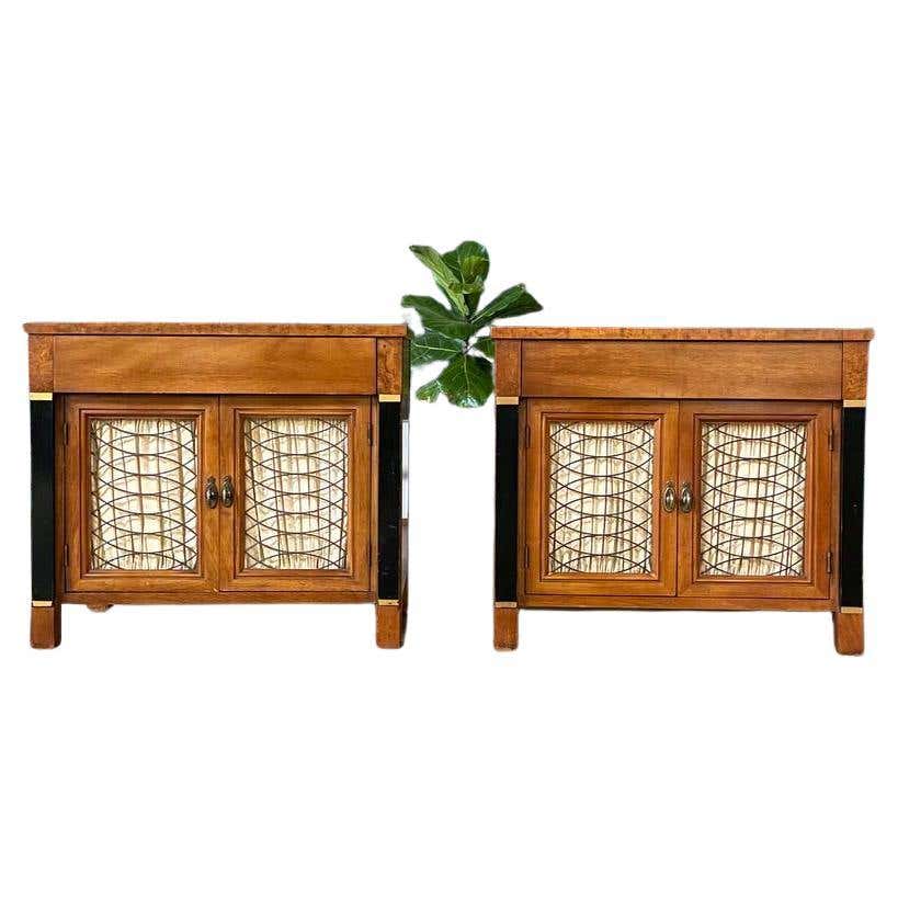 American of Martinsville Dania Queen Size Bar Bed Headboard with