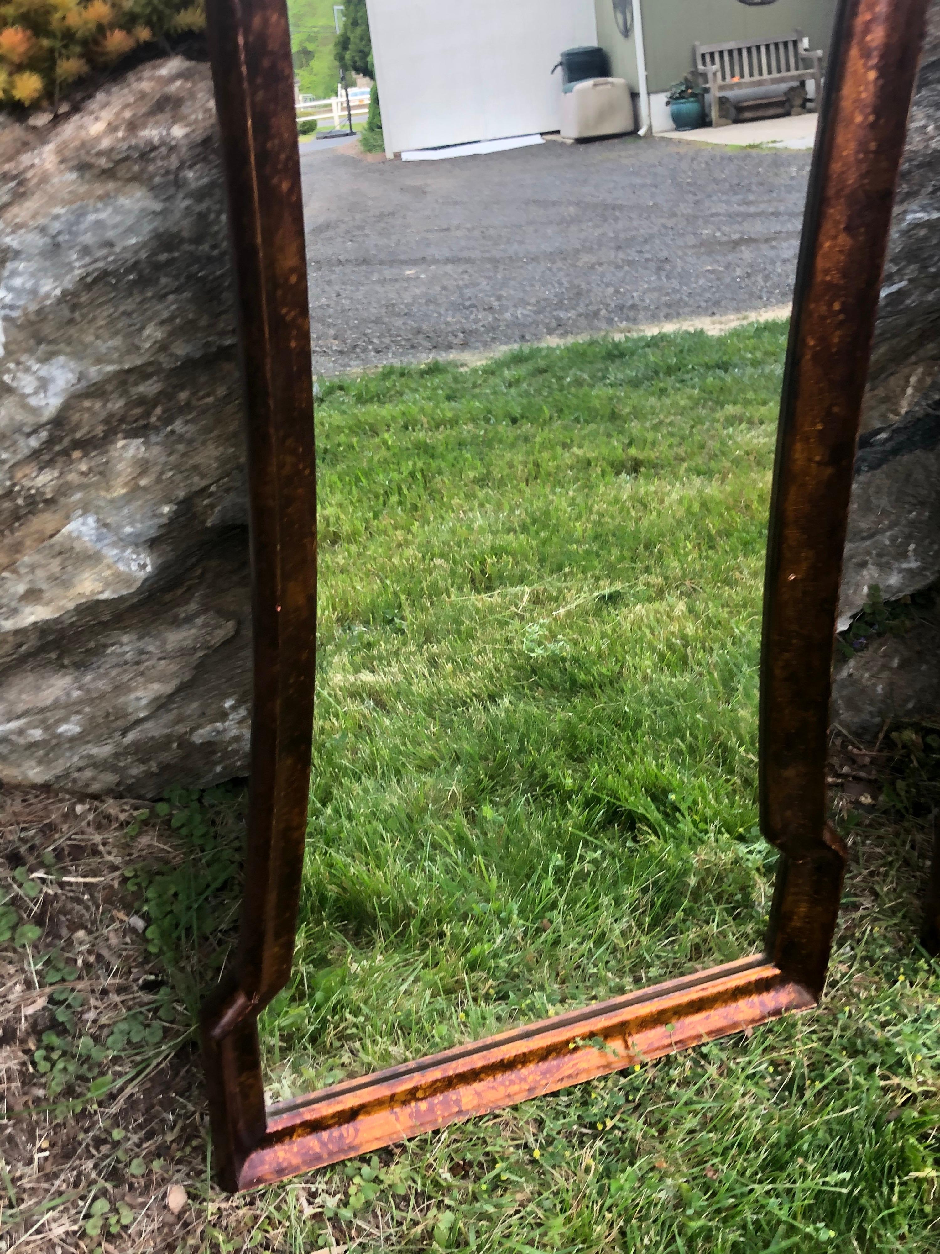 Pair of Mid Century Hourglass Mirrors attributed to Weiman For Sale 6