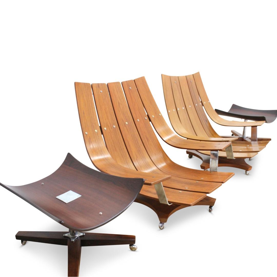 Britannique Paire de chaises longues Housemaster du milieu du siècle par G-Plan en vente