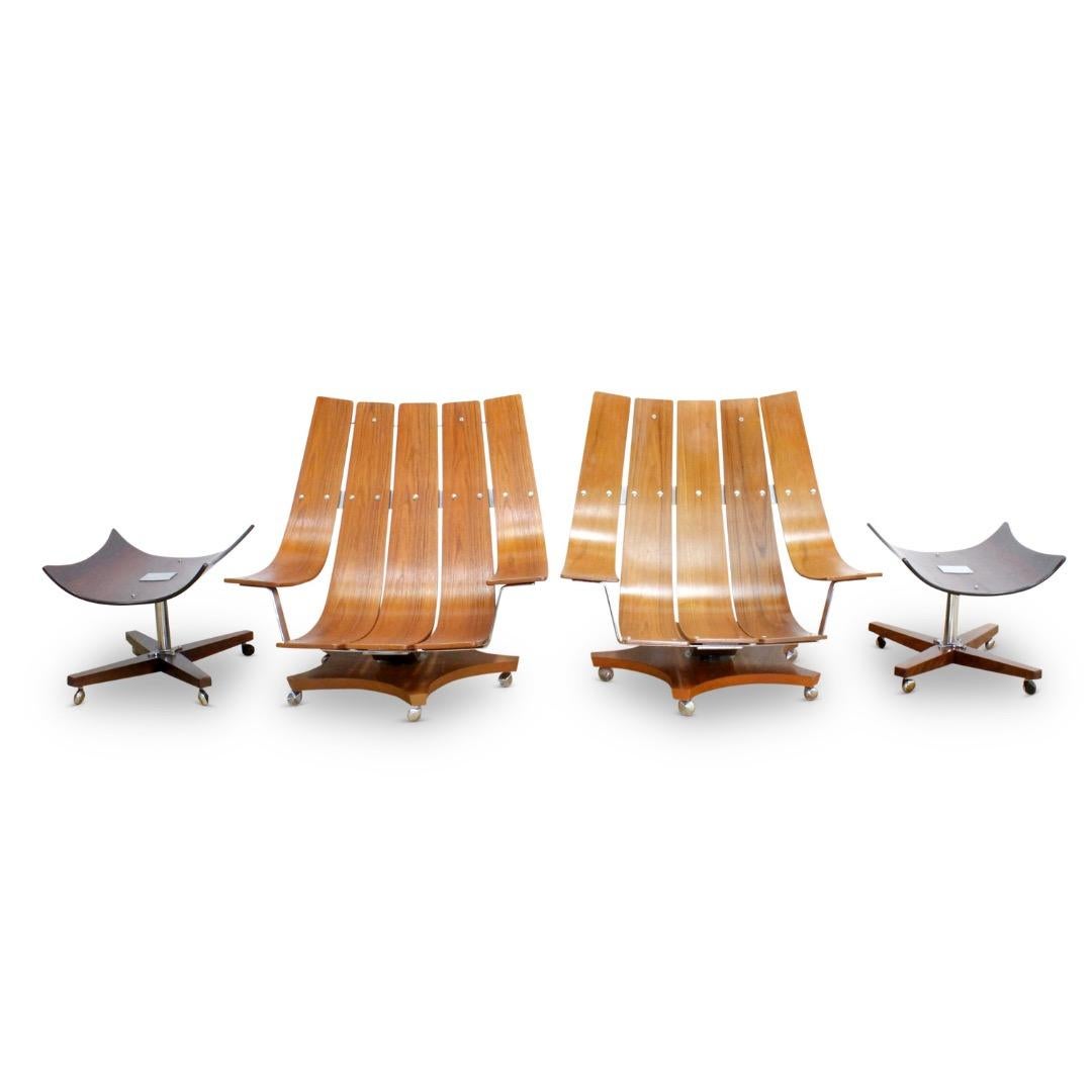 Paire de chaises longues Housemaster du milieu du siècle par G-Plan Bon état - En vente à Los Angeles, CA